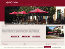 Tablet Screenshot of landgasthof-rieben.de